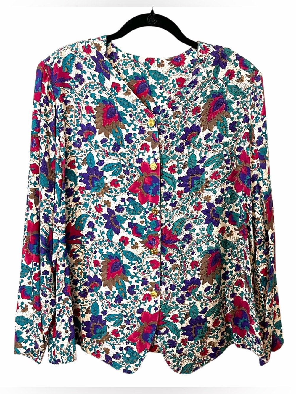 NWT Vintage Gorgeous Floral Blouse